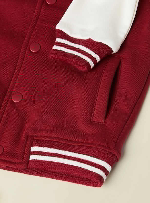 Boys Applique Varsity Jacket