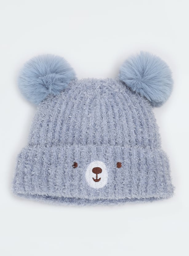 Boys Knitted Beanie & Mitten Set