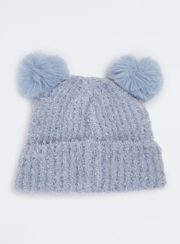 Boys Knitted Beanie & Mitten Set
