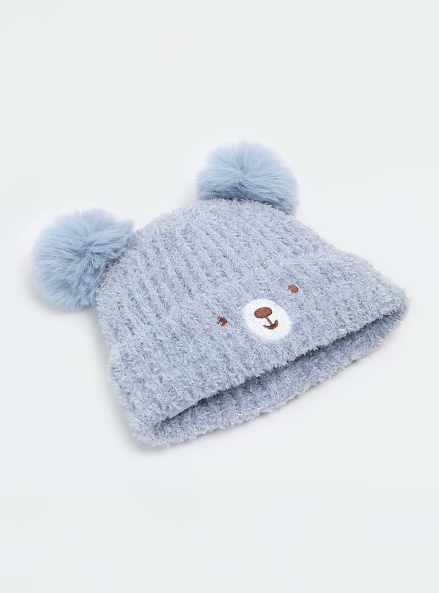 Boys Knitted Beanie & Mitten Set