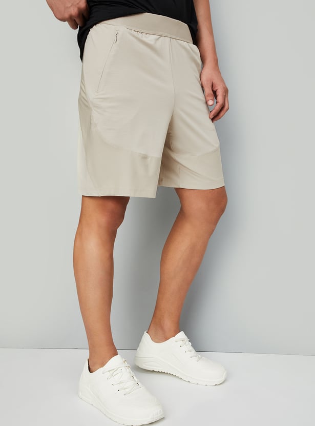 Men Cut & Sew Active Shorts