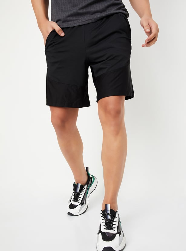 Men Cut & Sew Active Shorts