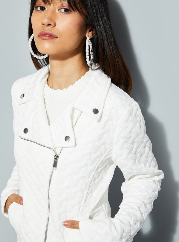 URB_N Women Quilted Biker Jacket