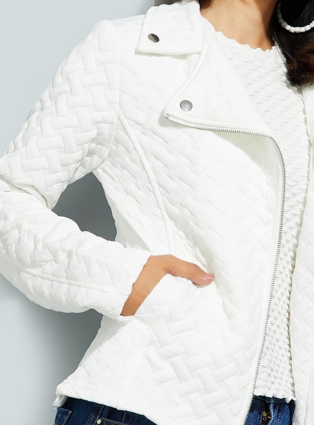 URB_N Women Quilted Biker Jacket