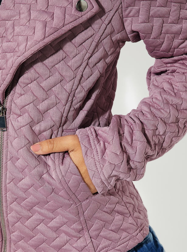 URB_N Women Quilted Biker Jacket