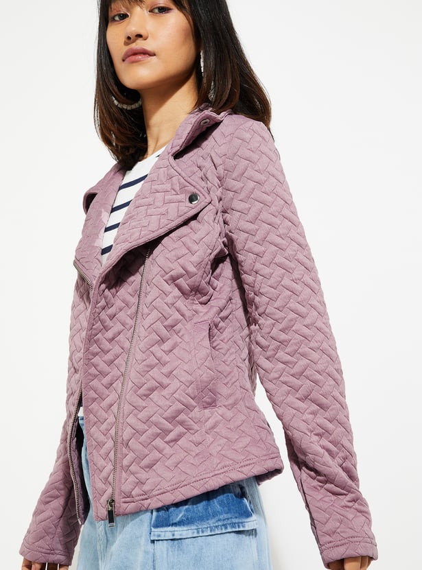 URB_N Women Quilted Biker Jacket