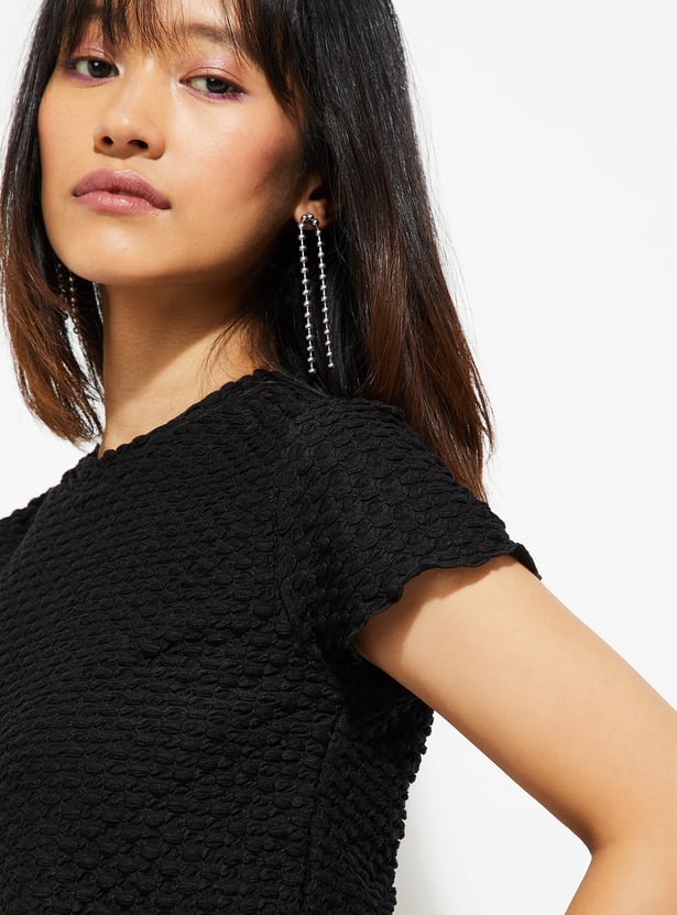 ALAYA F x URB_N Women Textured Top