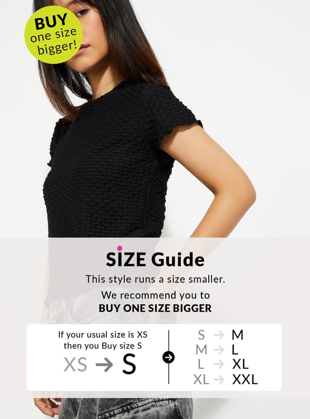 ALAYA F x URB_N Women Textured Top