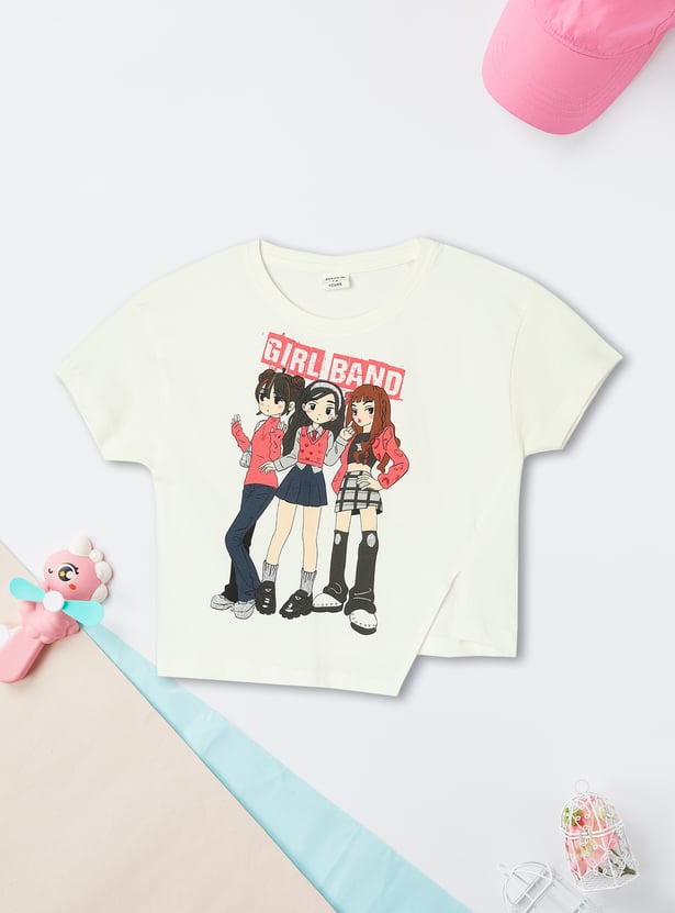 Girls Graphic Printed T-shirt