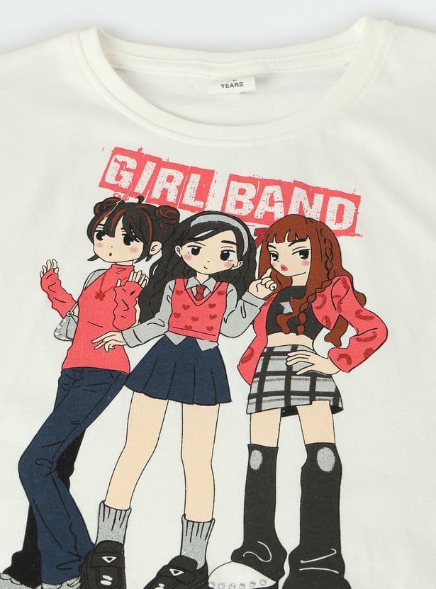 Girls Graphic Printed T-shirt