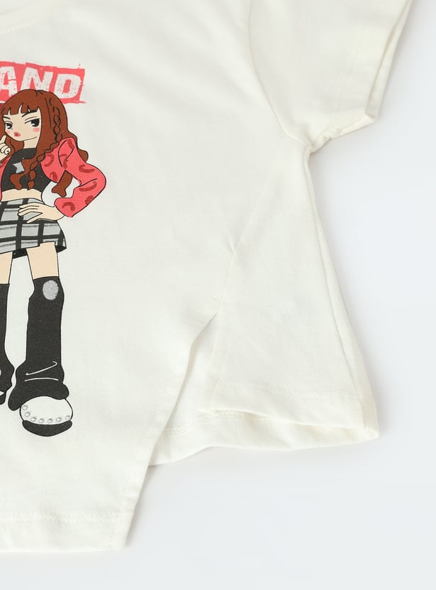 Girls Graphic Printed T-shirt