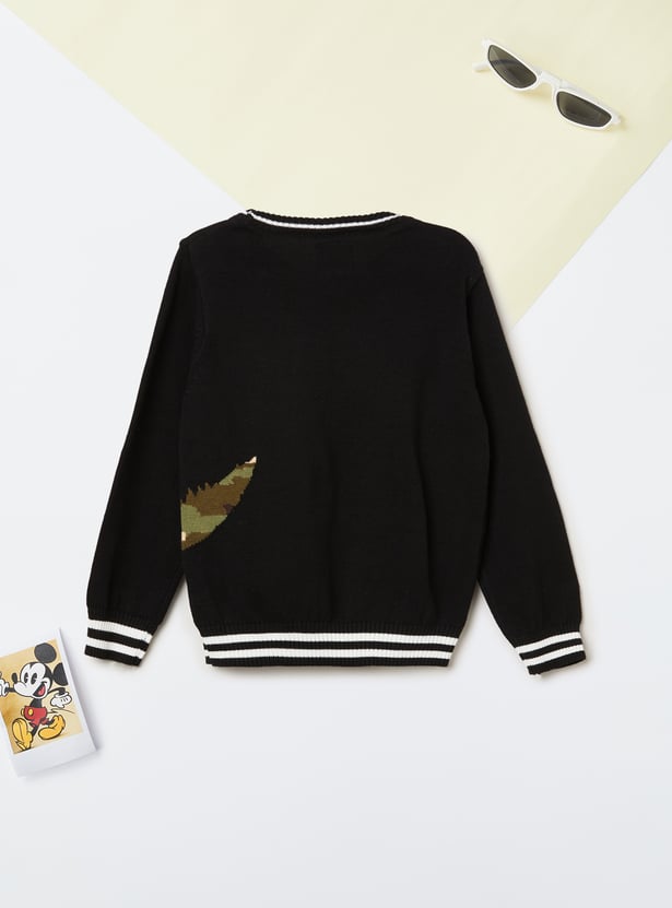 Boys Dino Knit Sweater