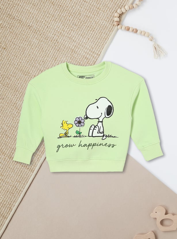 Girls Snoopy Printed Sweatshirt