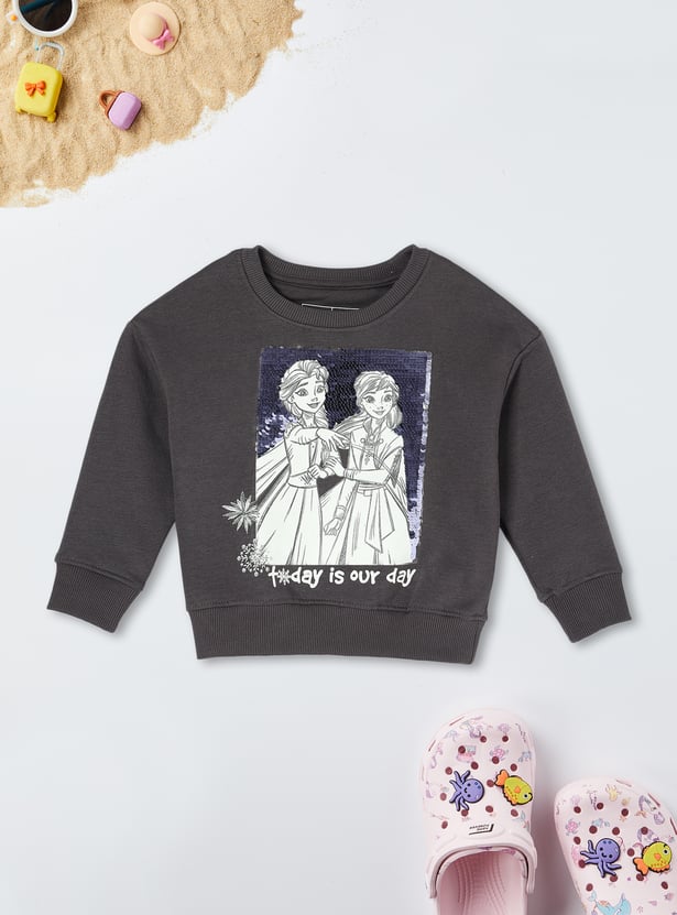 Girls Frozen Embellished Sweatshirt