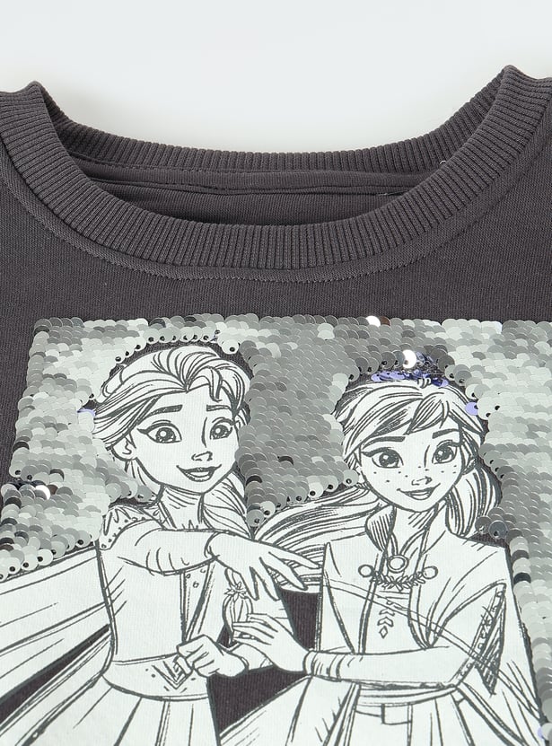 Girls Frozen Embellished Sweatshirt