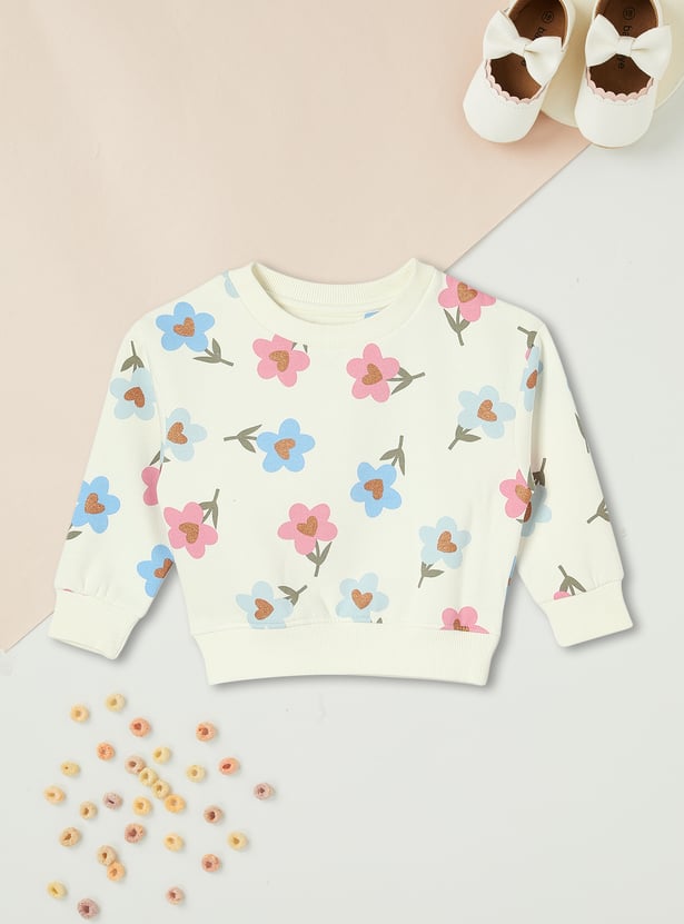 Girls Printed Sweatshirt