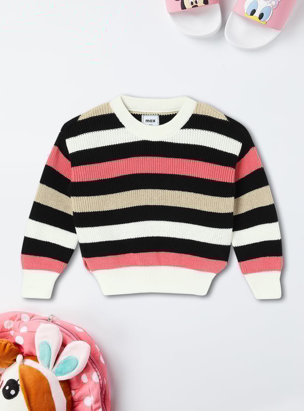 Girls Striped Sweater