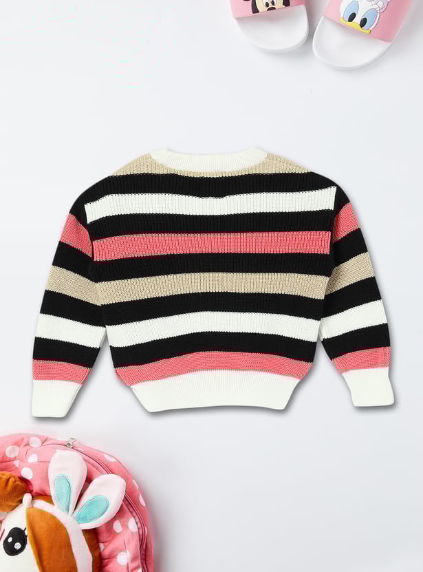 Girls Striped Sweater