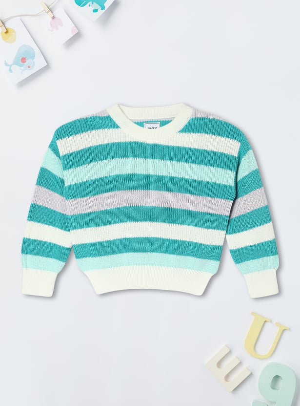 Girls Striped Sweater