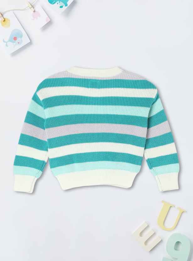 Girls Striped Sweater