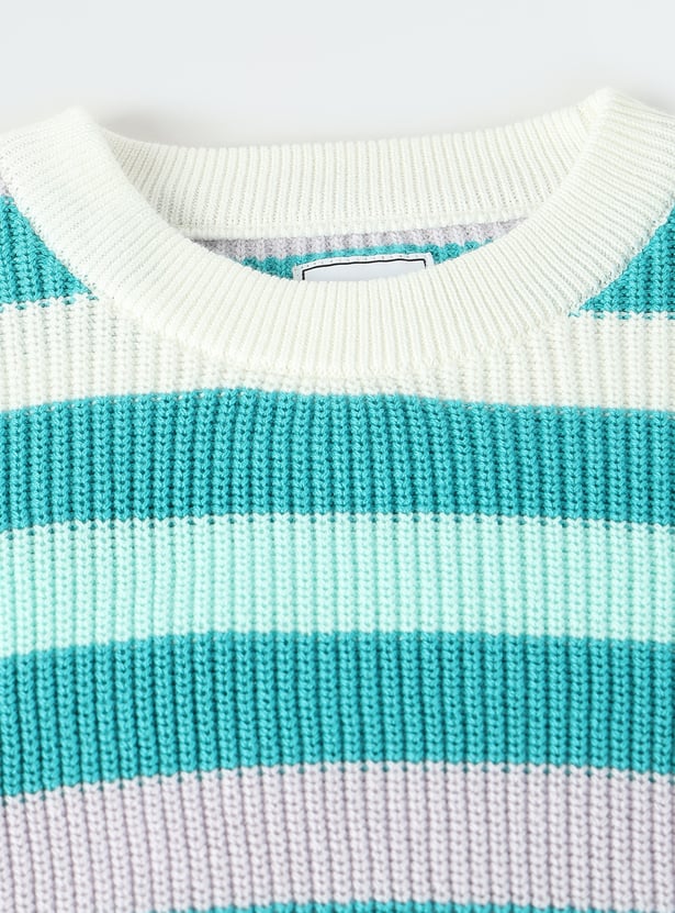 Girls Striped Sweater