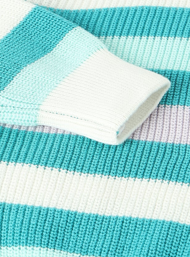 Girls Striped Sweater