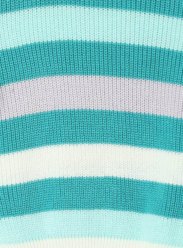 Girls Striped Sweater