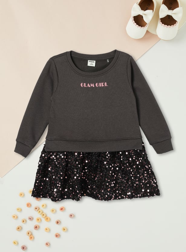 Girls Sequinned T-shirt