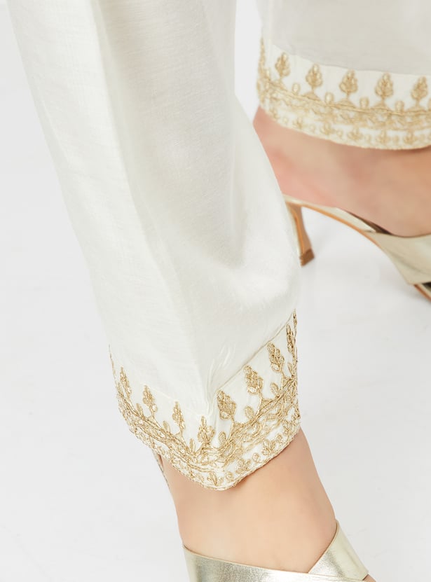 Girls Embroidered Kurti Set