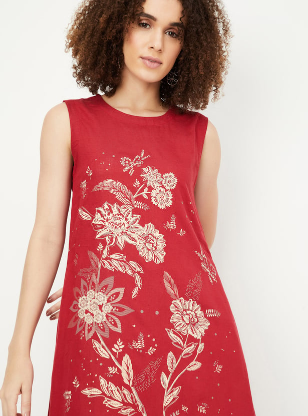 Kalki x Max Women Printed A-line Dress