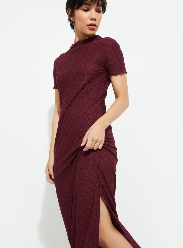 ALAYA F x URB_N Women Textured Bodycon Dress