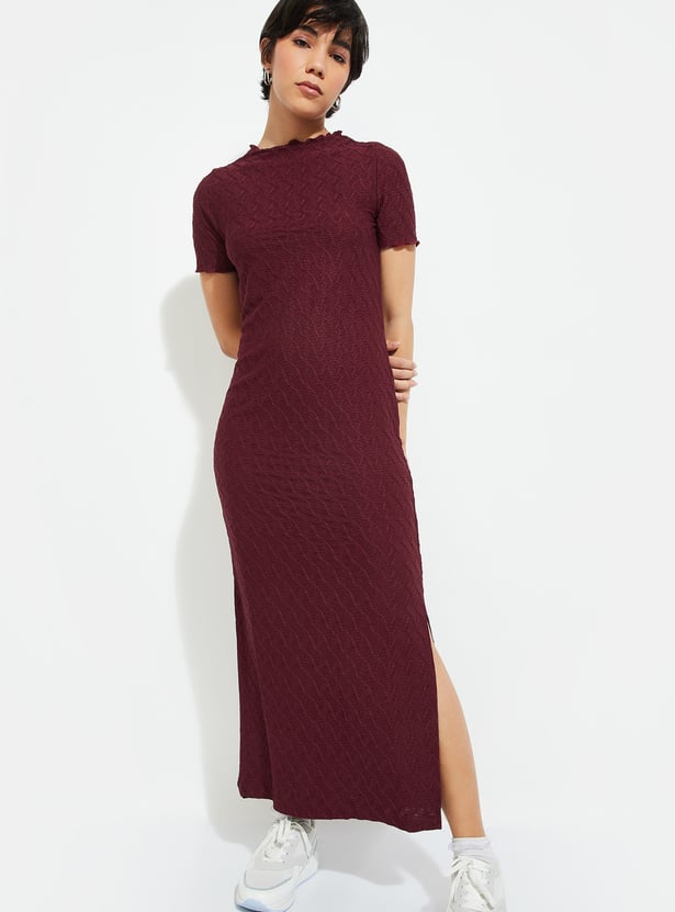 ALAYA F x URB_N Women Textured Bodycon Dress