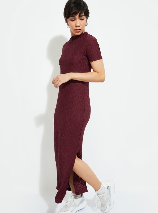 ALAYA F x URB_N Women Textured Bodycon Dress