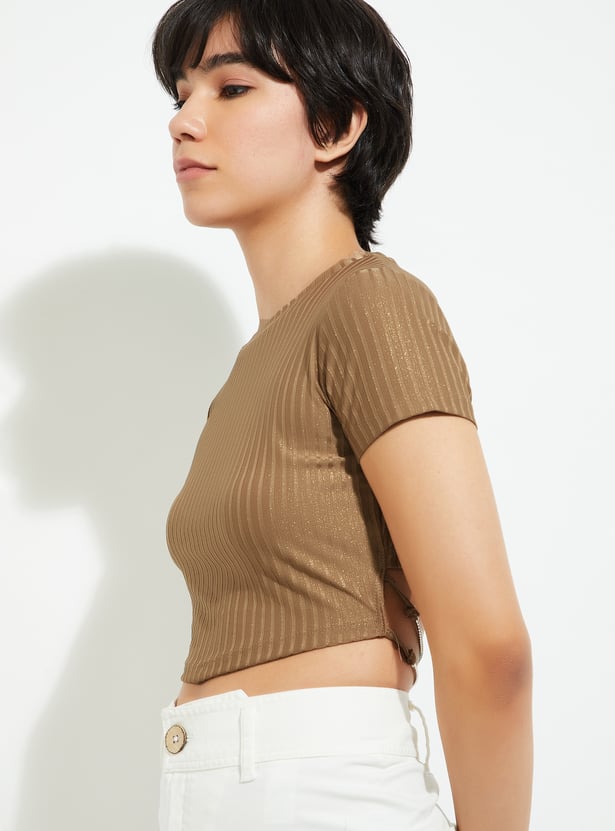 【HI FI FNK】Cut-off Pigment Cropped Top Breck Crop Top - Volcano | Tiger Friday Dancewear – TigerFriday