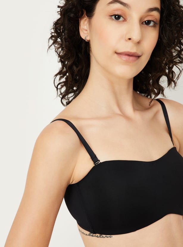 Women Solid Padded Non-Wired Bra