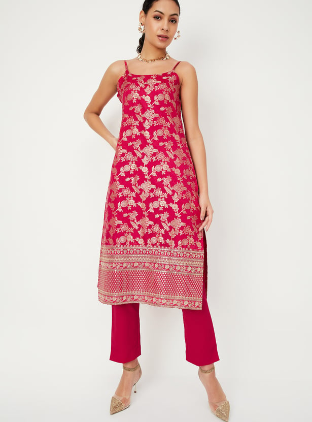 ZAINA [S/36] - Straight Cut Kurti Set