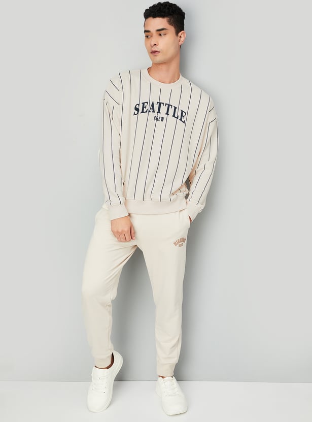 Men Striped Athleisure Sweatshirt