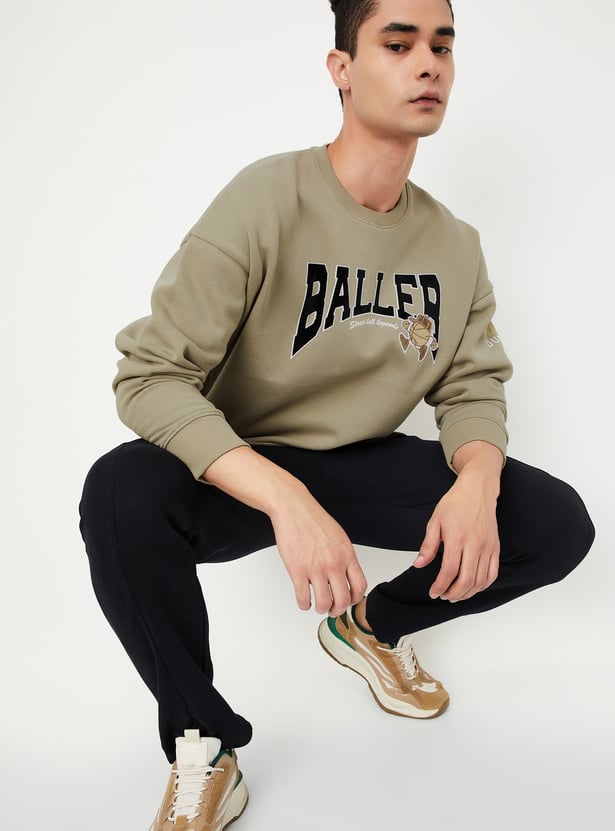 Men Oversized Printed Sweatshirt