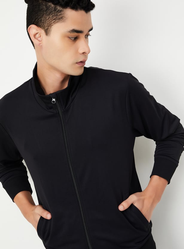 Men Solid Active Sweatshirt