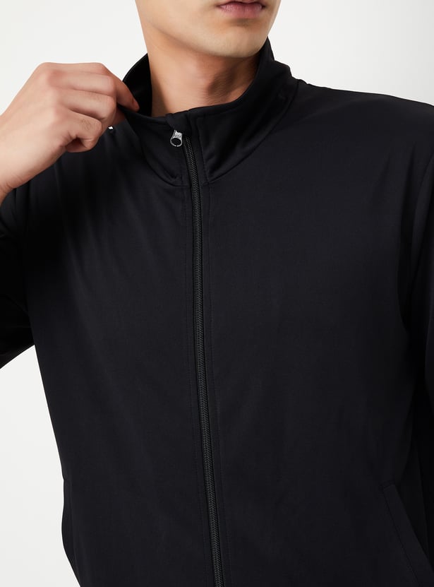 Men Solid Active Sweatshirt