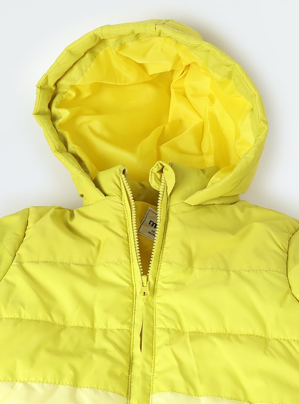 Boys Colourblocked Hooded Jacket