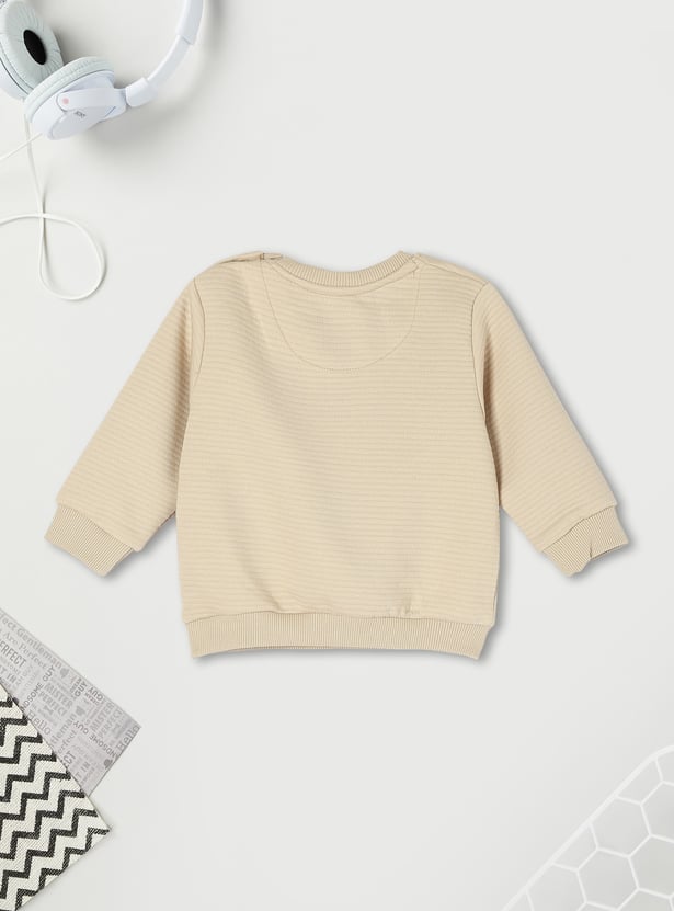 Boys Textured Sweatshirt