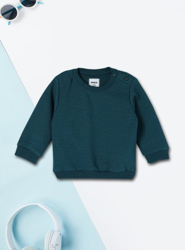 Boys Textured Sweatshirt