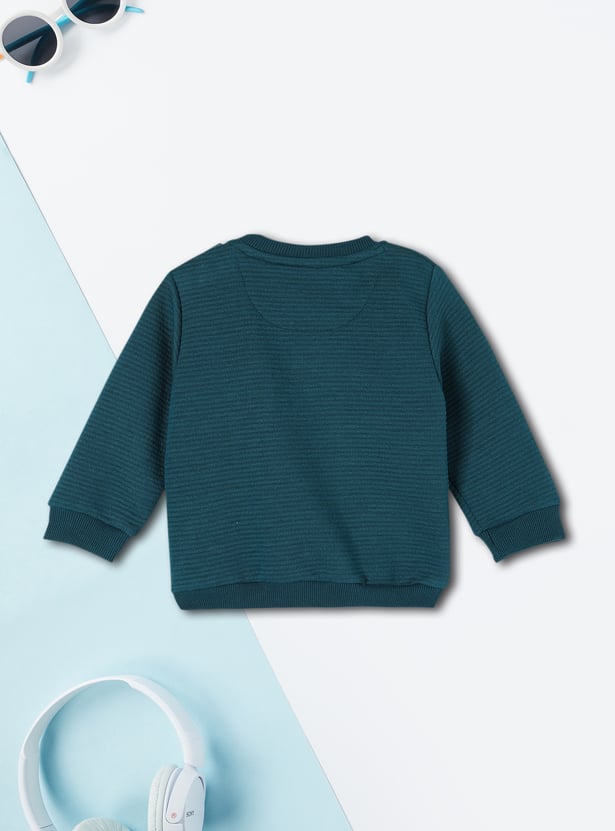 Boys Textured Sweatshirt