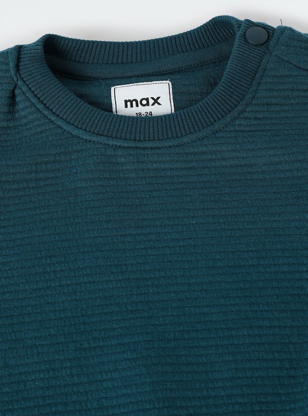 Boys Textured Sweatshirt