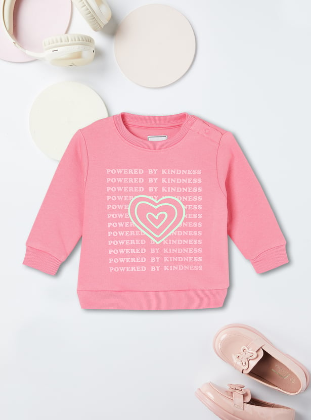 Girls Graphic Printed Sweatshirt