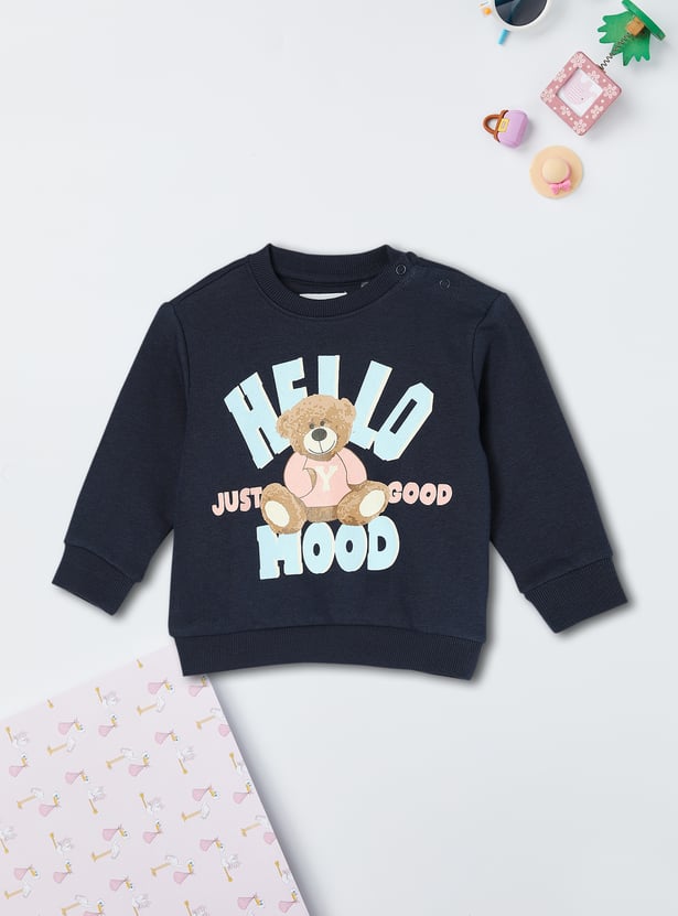 Girls Graphic Printed Sweatshirt