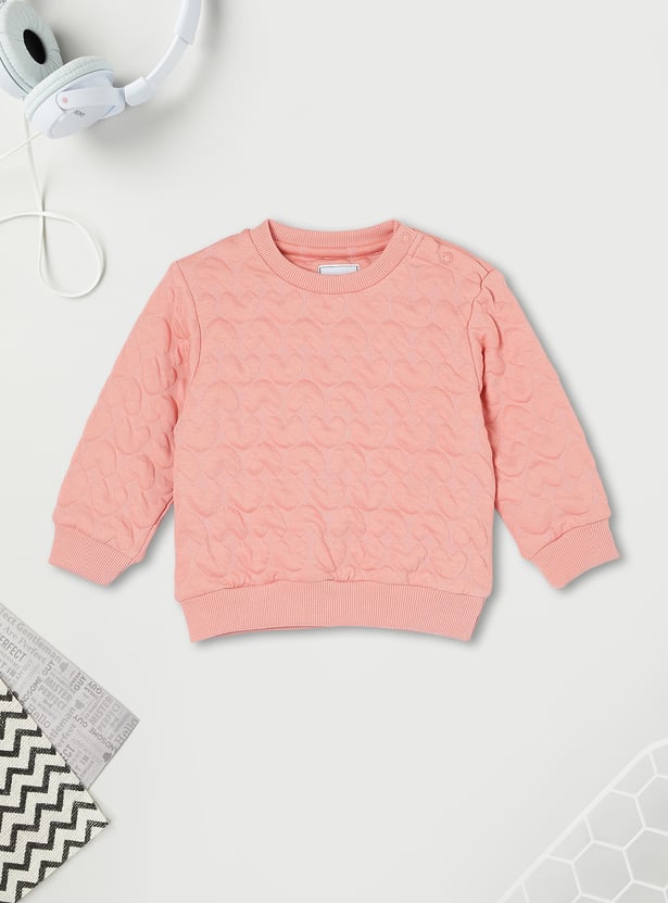 Girls Textured Sweatshirt