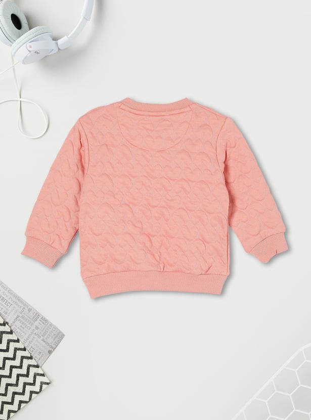 Girls Textured Sweatshirt