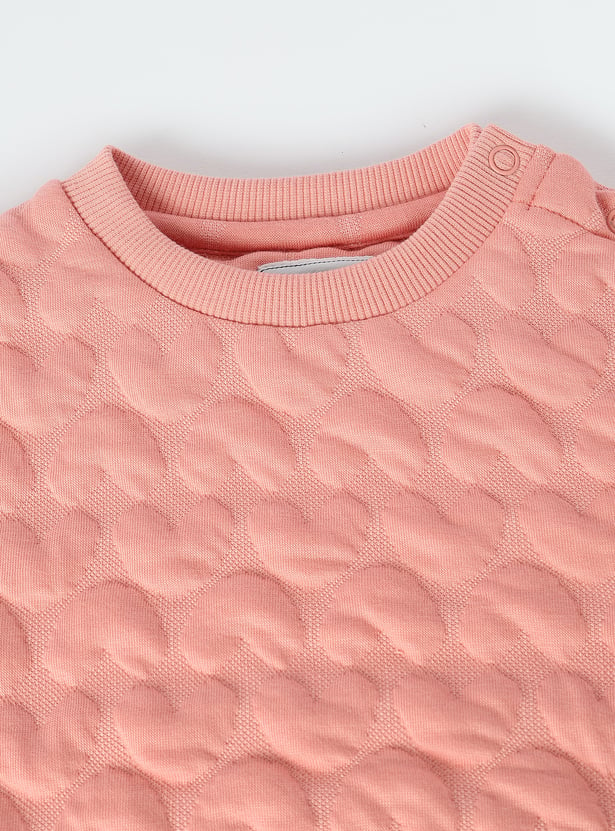 Girls Textured Sweatshirt